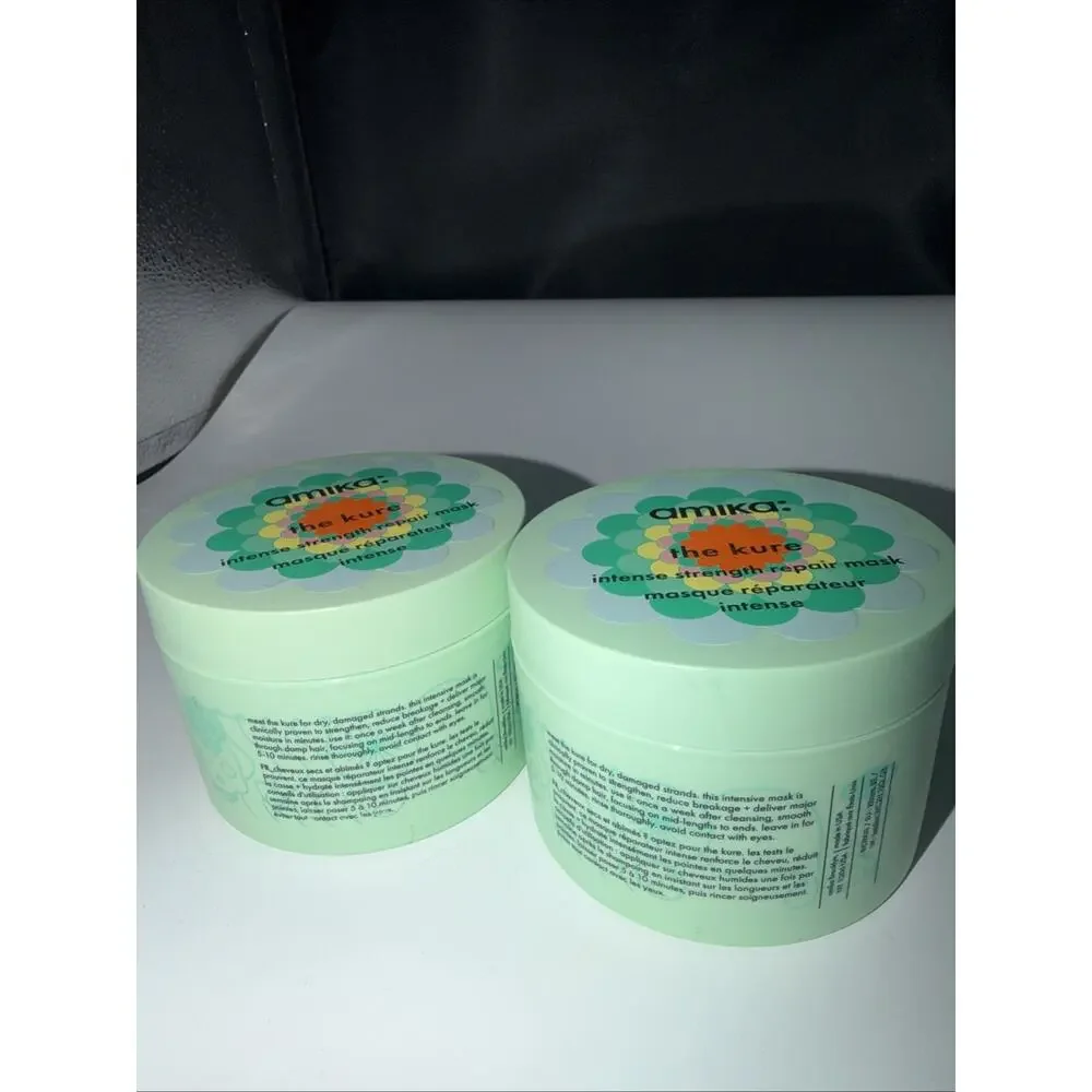 Amika The Kure Intense Strength Repair Mask Hair Moisture New 8.4 oz 2 Pack
